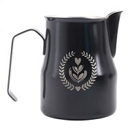 MagiDeal Coffee Milk Frothing Cup Barista Milk Steam Pitcher for Espresso Machine, Be Your Own Barista in Home and Office - Black 350ml