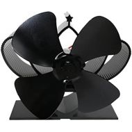 SHQIN Wood Stove Fan 4 Blade Thermal Heat Powered Pellet Stove Fan Oven Wood Burner Eco Fan Tools for Decorative Accessories Portal for Home Heating (Color : A)