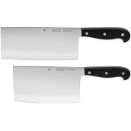 WMF Spitzenklasse Plus Asia Messerset 2-teilig, 2 Messer Kuechenmesser, geschmiedet Performance Cut Kochmesser, Hackmesser
