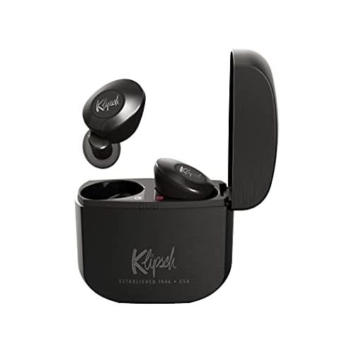 클립쉬 Klipsch T5 II True Wireless Bluetooth 5.0 Earphones in Gunmetal with Transparency Mode, Beamforming Mics, Best Fitting Ear Tips, and 32 Hours of Battery Life in a Slim Charging Cas