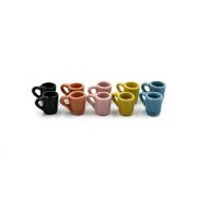 1shopforyou 10 Mix Colorful Ceramic Coffee Mug Tea Cup Vintage Dollhouse Miniature Kitchen Food Supply No .211