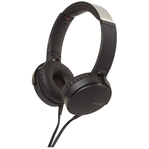 소니 Sony XB550AP Extra Bass On-Ear Headset/Headphones with mic for phone call, Black