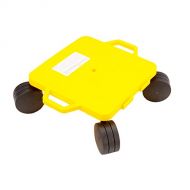 Cramer Cosom 16 Inch Plastic Instructor Scooter Board with 5 Inch Non-Marring Ultra Glide Casters and Safety Guards for Physical Education Class