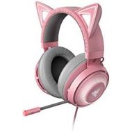[아마존베스트]Razer Kraken Kitty - Gaming Headset (The cat ear headset with RGB chroma lighting, microphone with active noise reduction, THX spatial audio, controls on the ear cup) Pink / Quartz