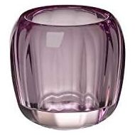 Visit the Villeroy & Boch Store Villeroy & Boch - Tealight Noble Rose, decorative lantern for indoor and outdoor use, crystal glass, clear/pink, hand cleaning.
