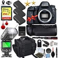 Canon EOS 6D Mark II DSLR Camera Body Only Kit with 256GB Sandisk Memory, TTL Speedlight Flash (Good Up-to 180 Feet), Pro Power Grip + Holiday Special Bundle
