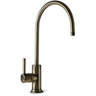 iSpring GA1-AB Lead-Free Reverse Osmosis, Kitchen Bar Sink RO Drinking Water Faucet, Contemporary Style, High Spout, Antique Brass