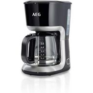 [아마존베스트]AEG Coffee Maker PerfectMorning KF3300 (1080 watts, 1.5 liters, water level indicator, anti-drip valve, keep warm function) Black / Silver