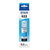 Epson T522 EcoTank Ink Ultra-high Capacity Bottle Cyan (T522220-S) for Select Epson EcoTank Printers