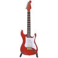 [아마존베스트]Hilitand Mini Classical Guitar Model Wooden Electric Guitar Ornaments Linden Craft Red Black White Coffee 18 cm