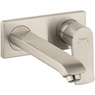hansgrohe Metris Modern Upgrade Easy Install 1-Handle 2 5-inch Tall Bathroom Sink Faucet in Brushed Nickel, 31086821