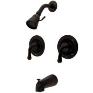 Kingston Brass KB675 Twin Handles Tub Shower Faucet, Oil Rubbed Bronze