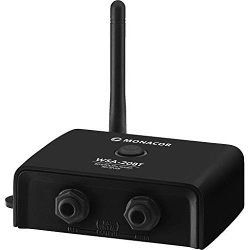  [아마존베스트]MONACOR IMG Stageline WSA 20BT Bluetooth Audio Receiver Black