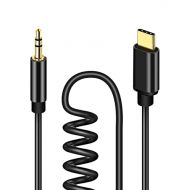 [아마존베스트]ARCHEER USB C Jack Cable, Aux Cable 3.5 mm Audio Cable Jack Cable USB C to Aux Adapter for Huawei P30/P20/Mate 20/Mate 20 Pro/Mate 10/Mate 10 Pro Xiaomi/Car Stereos / Headphones (Max 1.4 m