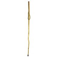 SE WS632-50 Natural Wood Walking Stick with Steel Spike and Metal-Reinforced Tip Cover, 50