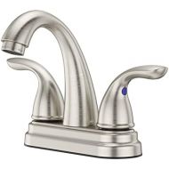 Pfister LG148700K Pfirst Series 2-Handle 4 Inch Centerset Bathroom Faucet in Brushed Nickel, Water-Efficient Model