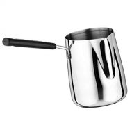 homozy Stainless Steel Milk Frothing Pitcher - for Espresso Machines, Milk Frothers, Latte Art, Silver / 350ml / 600ml/ 1000ml - Silver+Silver, 350ml