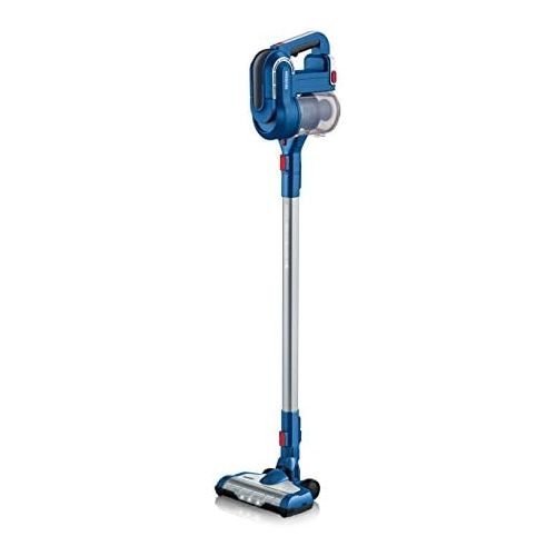  [아마존베스트]Severin HV 7160 Bagless Hand and Handle Vacuum Cleaner with Electric Brush, 22.2 V Lithium-Ion Battery, S Special CarPET & Carpets Li 30, Blue/Red