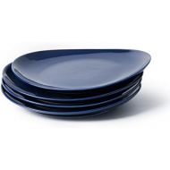 [아마존베스트]Sweese 151.103 Porcelain Dessert Salad Plates - 7.8 Inch - Set of 4, Navy
