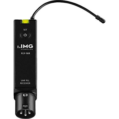  [아마존베스트]IMG Stageline FLY-16R 16 Channel PA Audio Wireless Receiver for Analogue Wireless Transmission of Line Audio Signals in PA Systems Wireless Receiver with UHF-PLL Technology in Blac