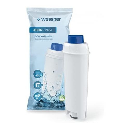  Visit the Wessper Store Wessper Coffee Machine Water Filter Replacement Compatible with DeLonghi DLSC002, SER3017 & 5513292811 - Including versions of the ECAM, ESAM, ETAM Series