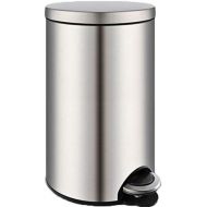 SuoANI Dustbins Small Bathroom Bin with Lid Stainless Steel Bins for Kitchen Simple Human Bins Square Bin