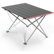 PORLAE Foldable Portable Aluminum Table with Carry Bag for Outdoor Camping, Hiking and Picnic