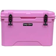 CAMP-ZERO 40 42.26 Quart Cooler/Ice Chest with 4 Molded-in Cup Holders