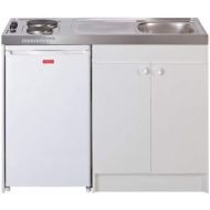 [아마존베스트]Mezieres - Kitchen Sink Unit 120cm Wide with Refrigerator DF116