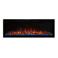 Modern Flames Spectrum Slimline Reliable Electric Fireplace Customizable Hybrid-FX Flame LED Light Ambience Remote Controlled 60 Inch