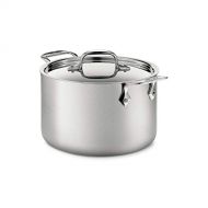 All-Clad BD552043 D5 Brushed 18/10 Stainless Steel 5-Ply Bonded Dishwasher Safe Soup Pot with Lid Cookware, 4-Quart, Silver