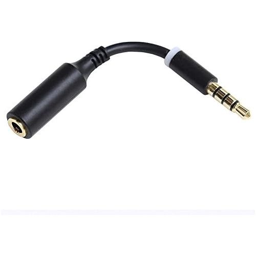  [아마존베스트]KRS - KS2 - Stereo Audio Cable Short Extension 3.5 mm 4 Pin for Apple iPhone 2 3G 3GS 4 4S 5 6 6 Plus iPod iPad / Aux in/Stereo Jack Plug to 3.5 mm Female to 3.5 (KS)
