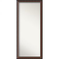 Amanti Art Cyprus Floor/Leaner Mirror Full Walnut Brown