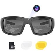 OhO sunshine OhO Video Sunglasses,32GB 1080P Full HD Video Recording Camera with Built in 15MP Camera and Polarized UV400 Protection Safety and Interchangeable Lens