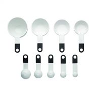 KitchenAid 9-Piece Measuring Cups and Spoons Set, White