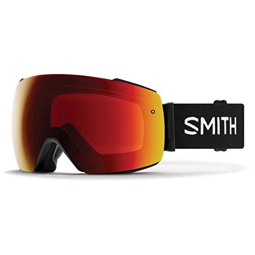 스미스 Smith I/O MAG Snow Goggle - Black Chromapop Sun Red Mirror + Extra Lens