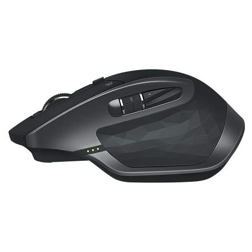  Amazon Renewed Logitech MX Master Wireless Mouse Use on Any Surface, Ergonomic Shape, Hyper-Fast Scrolling, Rechargeable, for Apple Mac or Microsoft Windows Computers, Meteorite (Renewed)