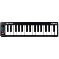 [아마존베스트]Alesis Portable keys USB MIDI keyboard controller with touch-sensitive synth-action buttons and music production software.