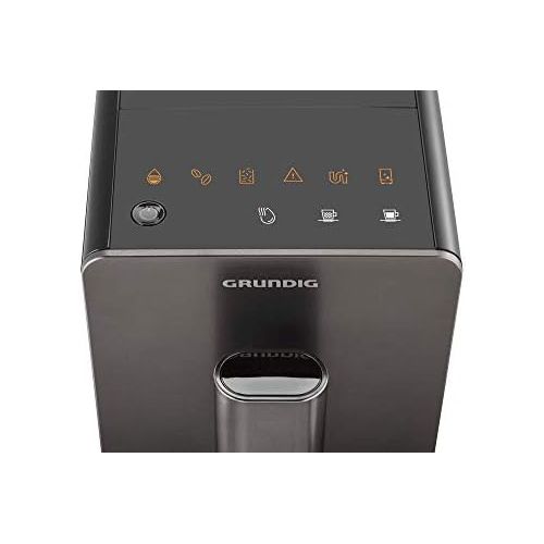  [아마존베스트]Grundig KVA 4830 Fully Automatic Coffee Machine, Stainless Steel Front, Dark Inox/Black