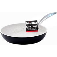 Mueller Austria Mueller 8-Inch Fry Pan, No PFOA or APEO, Heavy Duty Non-Stick German Stone Coating Cookware, Aluminum Body, Even Heat Distribution, EverCool Stainless Steel Handle, Black