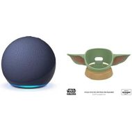 Echo Dot (5th Gen, 2022 release) | Deep Sea Blue, with Made for Amazon, featuring The Mandalorian Baby Grogu ™-inspired Stand