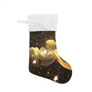 xigua Star Galaxy Little Prince Wall Christmas Stockings, 17.71 Inches Large Xmas Stockings Gift Decorations and Party Supplies, Hanging Fireplace Christmas Decorations (1 Pack)
