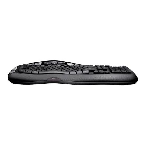 로지텍 Logitech Cordless Desktop Wave Pro Keyboard and Laser Mouse (Black)
