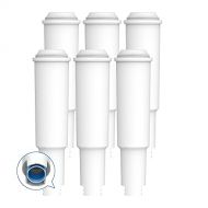 AQUACREST Claris White TUEV SUED Certified Coffee Machine Water Filter, Compatible with Jura Clearyl White, 64553, 7520, 60209, 68739, 62911 - Including Various Models of Nespresso,