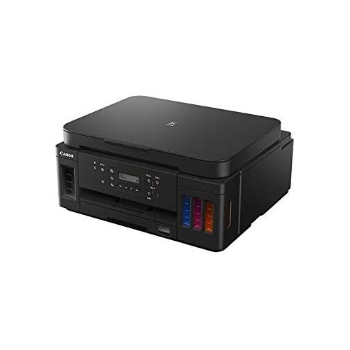 캐논 [아마존베스트]Canon PIXMA G6050 MegaTank Printer Refillable Inkjet Multifunctional Device DIN A4 (Scanner, Copier, WLAN, LAN, Duplex Print, Large Ink Tanks, High Range, Low Page Costs), Black