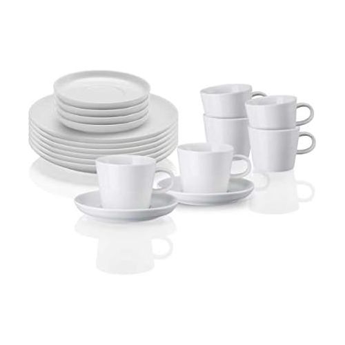  Arzberg Cucina-Basic ROK Weiss Kaffeeset 18-TLG, Porzellan, White 29.1 x 21.7 x 32.2 cm