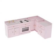 Almencla 1:12 Scale Dollhouse Kitchen Accessories Furniture Cabinet Cupboard Stove