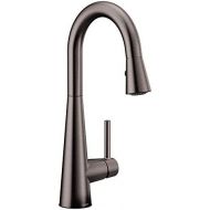 Moen 7664BLS Sleek One-Handle High Arc Pulldown Bar Faucet, Black Stainless