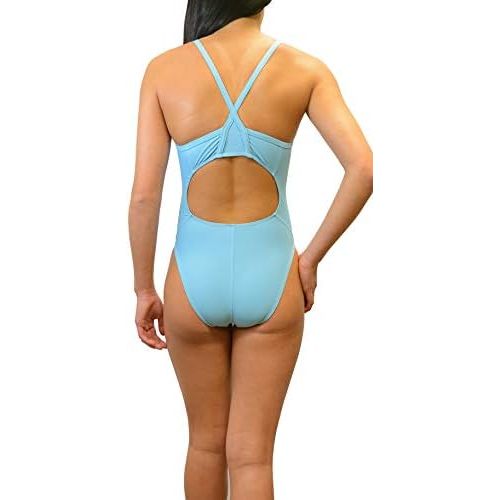  Adoretex Girls/Womens Pro One Piece Solid Flyback Swimsuit
