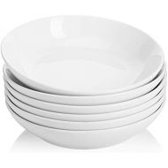 [아마존베스트]Sweese 117.001 Porcelain Salad Pasta Bowls - 26 Ounce - Set of 6, White